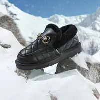 【千颂妮专享】MD一脚蹬毛毛鞋加绒保暖雪地靴MD34112D01