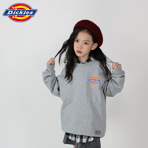 Dickies儿童圆领卫衣2024新版宽松舒适秋冬休闲运动243K30LSD109