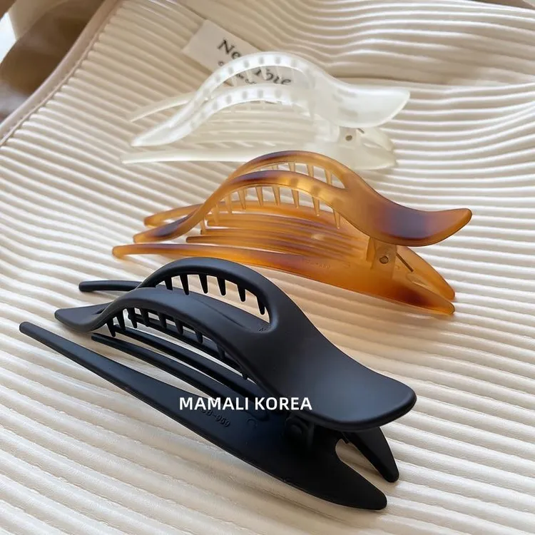 非金属树脂发饰 盘发慵懒风复古鸭嘴夹气质网红夹抓夹法式尤莱特