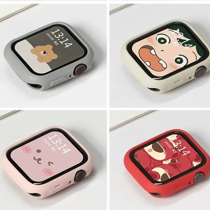 适用iwatch表壳iwatchS108/9防摔硅胶半包软壳se保护套se套s9柔软