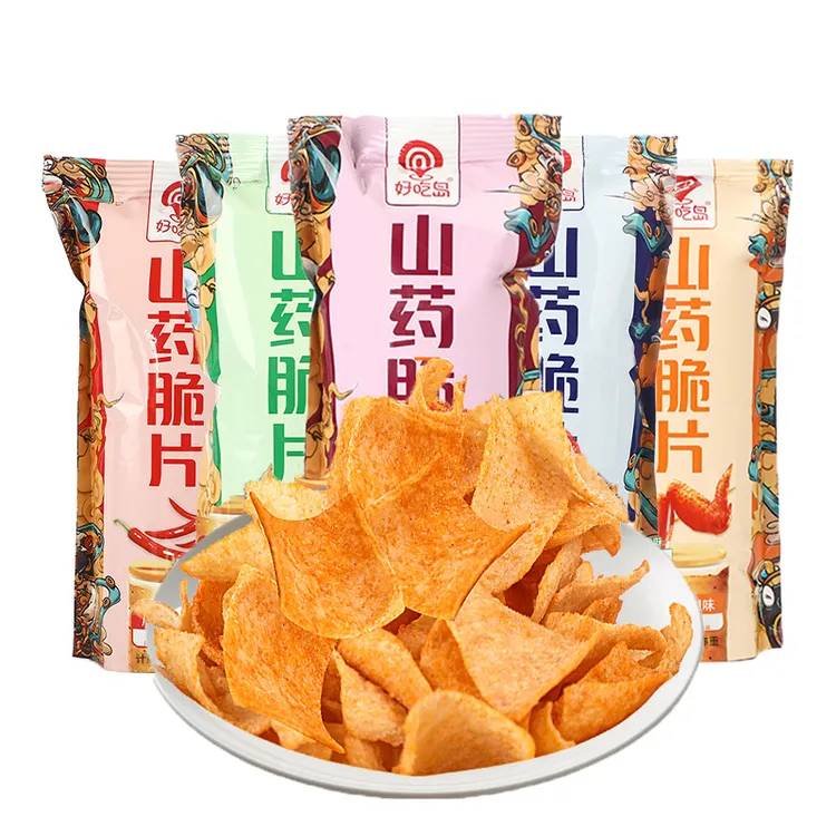好吃岛山药脆片5种口味10包装山药薄片休闲办公零食高品质 