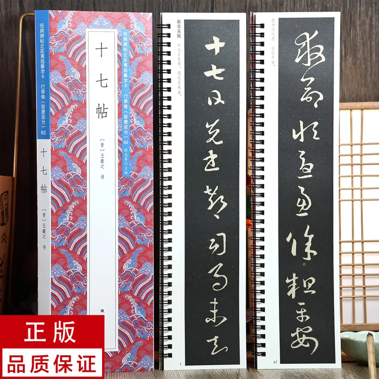 王羲之草书十七帖2册 静文轩近距离临摹字帖