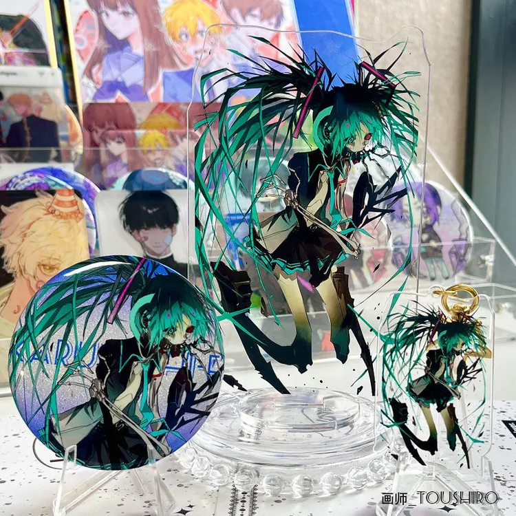 初音 骸音 骸音钙周边 二次元 挂件钥匙扣 吧唧徽章 色纸立牌同人