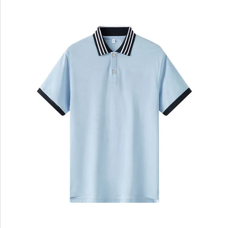 夏季英伦风中小学生校服短袖蓝色韩版棉POLO衫儿童班服园服