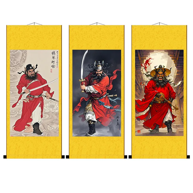 钟馗挂画国画人物画像卷轴入户茶室玄关走廊客厅办公室装饰画定制