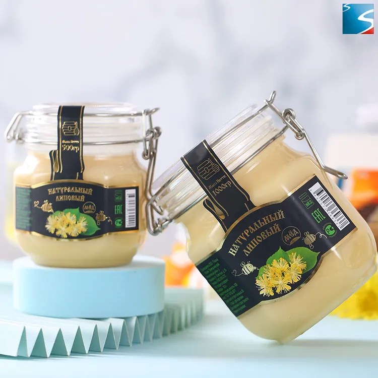 【两瓶】俄罗斯进口捕蜜熊牌天然蜂蜜椴树蜜500g/瓶*2瓶