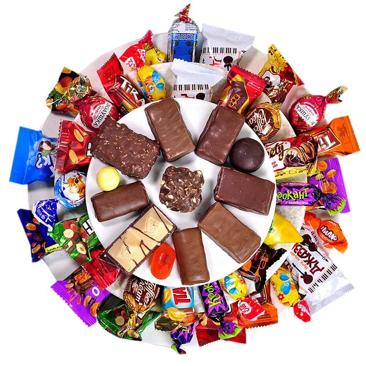 【2袋】俄罗斯多种口味混合糖果什锦糖包装口味随机发500g