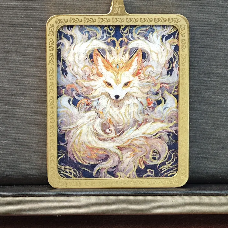 手绘唐卡 凤九，钛钢/黄铜外壳款式壳子手工书房