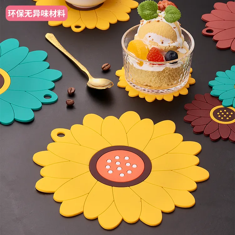 粤昌向日葵创意隔热垫碗盘垫家用餐垫盘子垫子餐桌防烫碗茶水杯垫