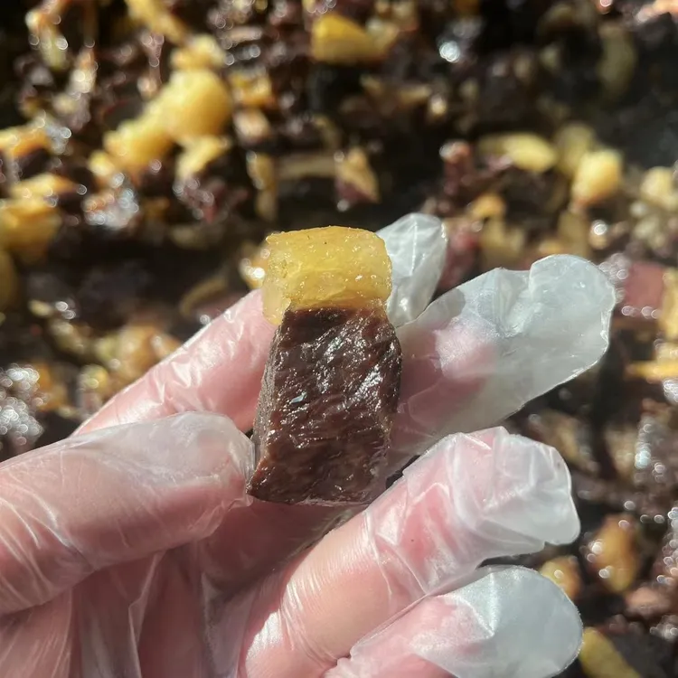 呼伦贝尔金阿爸肥瘦牛肉干加热食用越嚼越香内蒙呼伦贝尔纯草饲