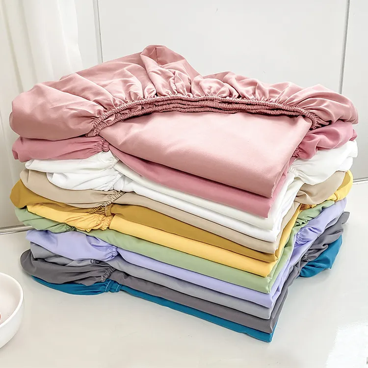 纯色全包床笠罩单件磨毛加厚家用席梦思床垫保护套四季防滑床单罩
