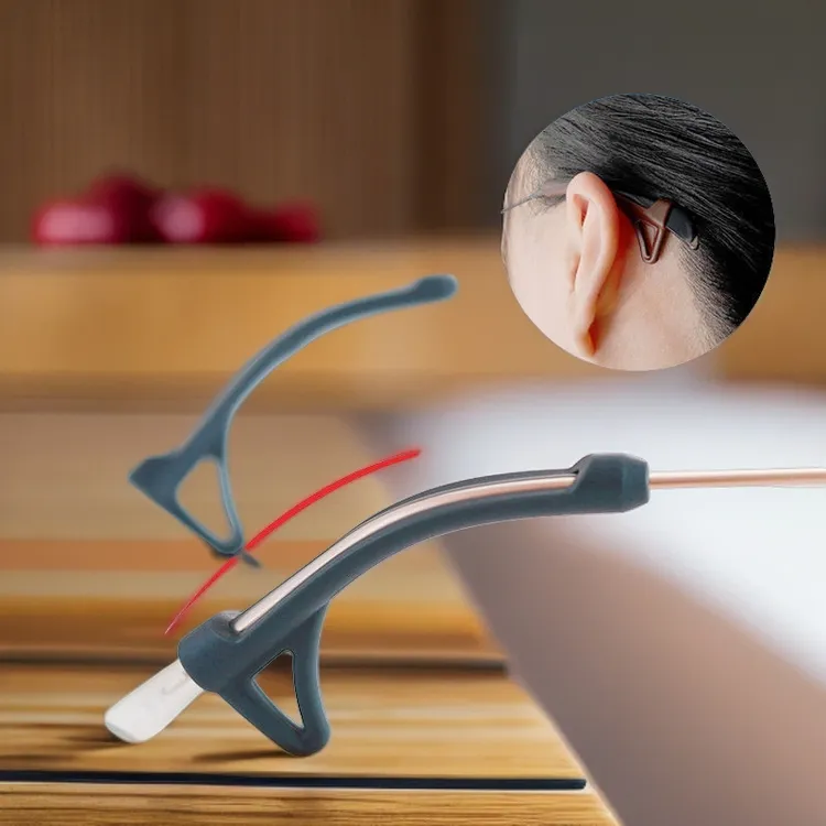防磨耳朵眼镜防滑套耳勾硅胶耳托眼镜架套腿防掉器防脱绳挂耳通用