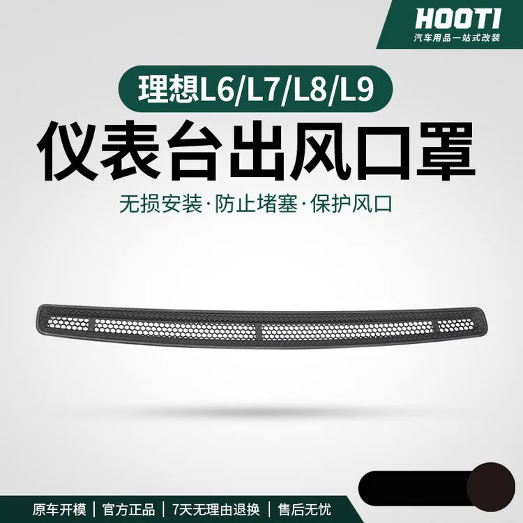hooti理想L6/L7L8L9仪表台中控出风口保护罩空调防尘网车用品配件