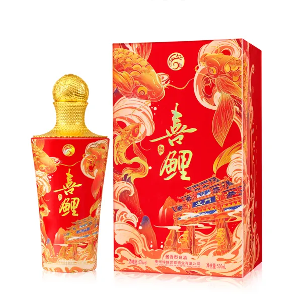 喜鲤纯粮古法酿造/酱香型白酒/品质陈酿/锦鲤世家酒业53%Vol500ml