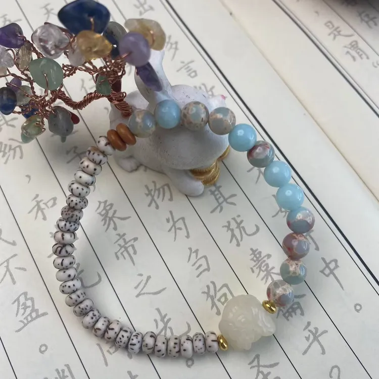 手机挂件 星月菩 新中式寿山石原创