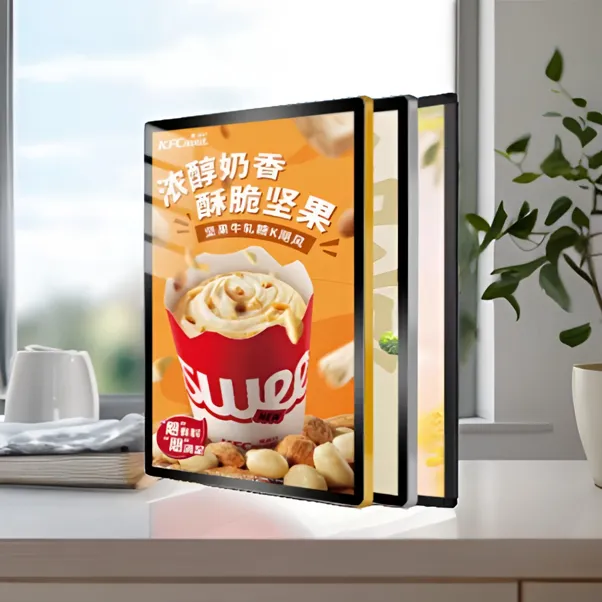 超薄灯箱挂墙式奶茶店餐饮餐牌价目表磁吸LED发光广告牌工厂现货