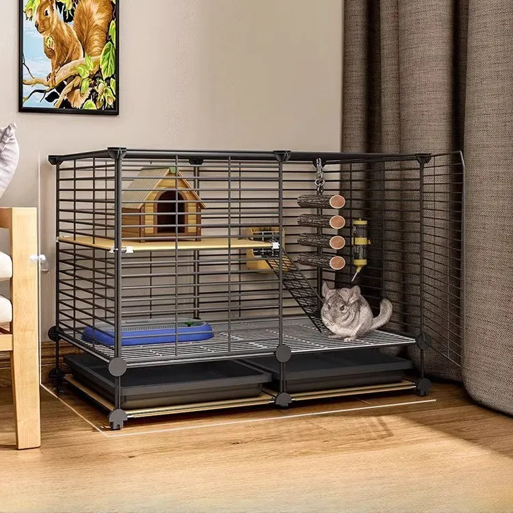 【铁艺风自由攀爬松鼠】花枝鼠龙猫柜笼养殖笼专用家用笼子室内