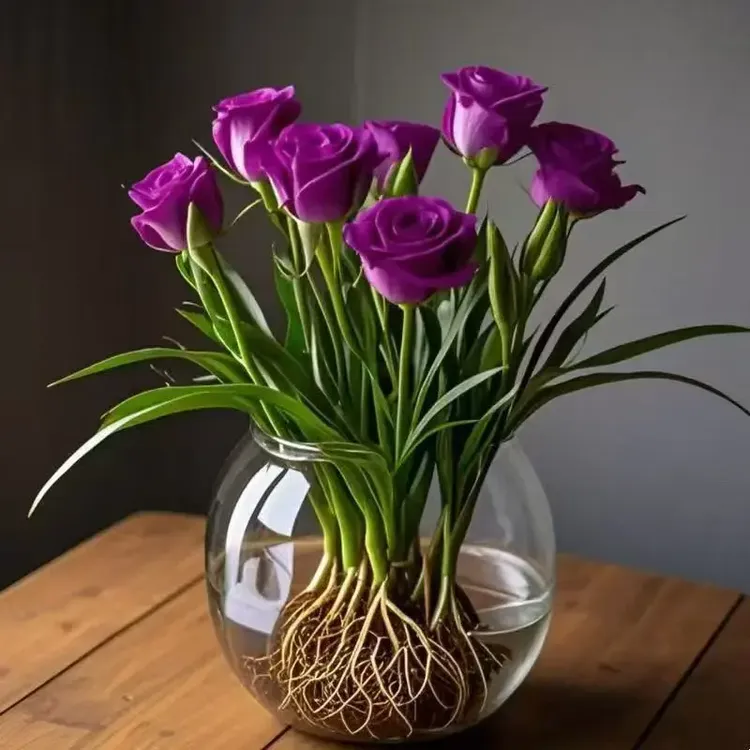【水培玫瑰草花】大花浓香型重瓣花苗水培花卉宿根植物懒人好养T1
