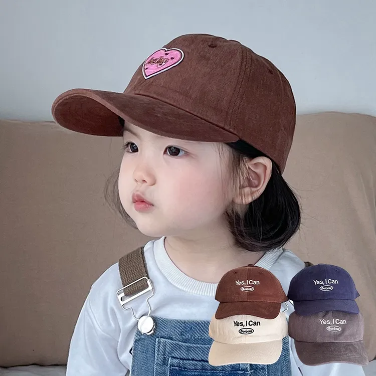 帽子儿童棒球帽2024新款女童户外运动遮阳男中大童防晒鸭舌帽保暖