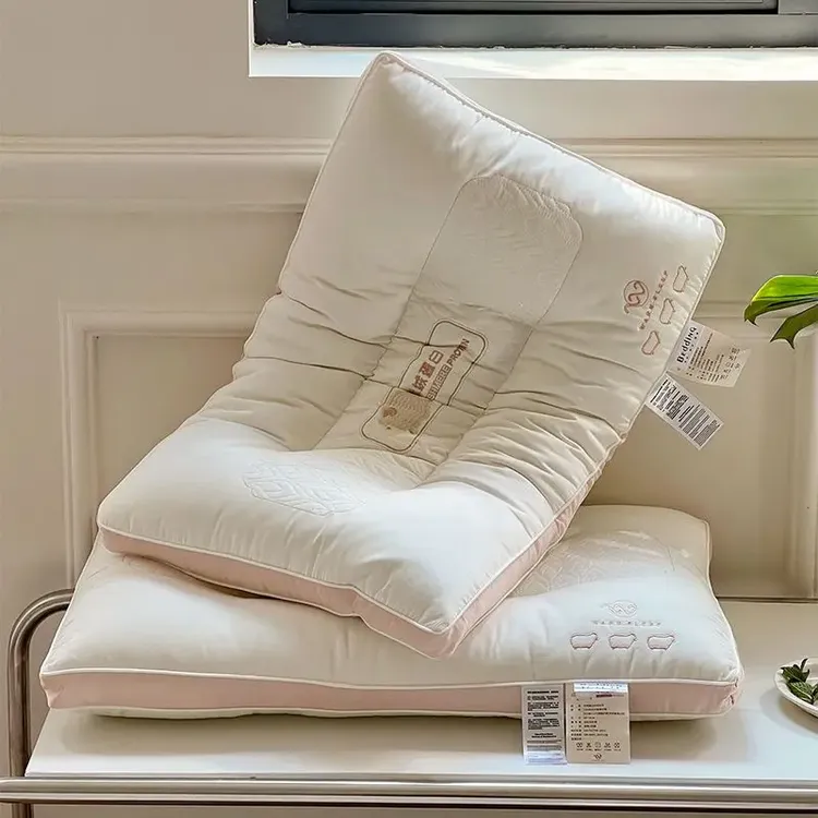 超柔软枕头枕芯驼绒蛋白防螨家用学生女成人护颈椎助深度睡眠枕头