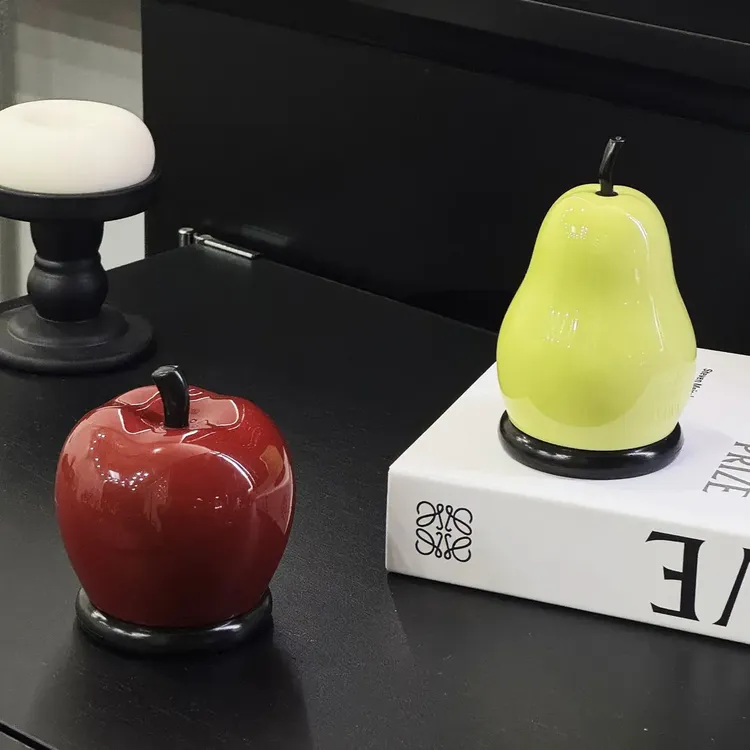 2025原创设计款高颜值苹果牙签罐苹果牙线棉签收纳盒装饰摆件礼物