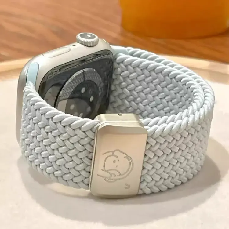 适用小米手环9Pro/8pro表带小米红米Watch5新款图案小狗编织磁吸