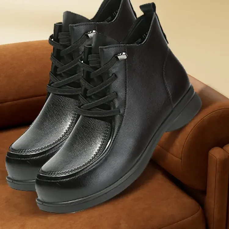 老美背女靴厚底真牛小皮鞋时尚厚底时装靴早秋新款434202030