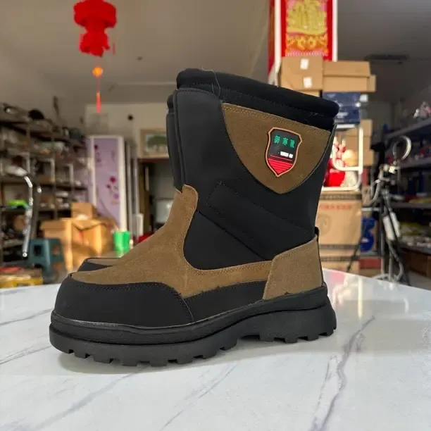 新款防刮纯皮放牧靴（内里加厚羊毛）正码正拍