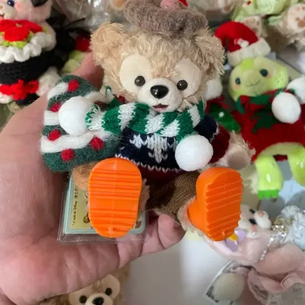 【圣诞限定】超甜圣诞达菲可爱毛绒挂件包包配饰少女心礼物