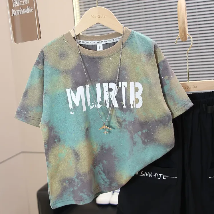 儿童装男童夏装短袖恤夏款新款中大童夏季含含棉夏款男孩上衣宽松