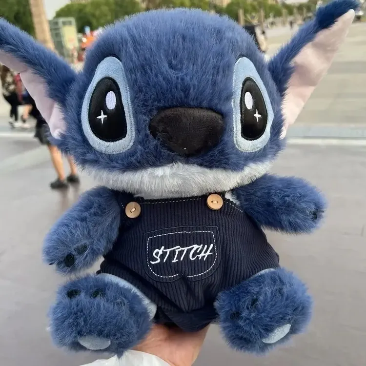 史迪仔毛绒玩具星际宝贝坐姿卫衣背带裤史迪奇公仔节日礼物女H253