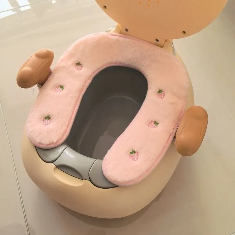 保暖婴儿毛绒加厚儿童宝宝马桶坐垫坐便器小孩垫圈垫子尿盆专用