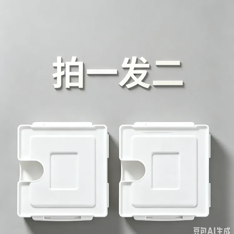 蜜雪冰城咖啡滤纸收纳盒,蜜雪冰城咖啡机神器,磁铁吸附,拍一发二