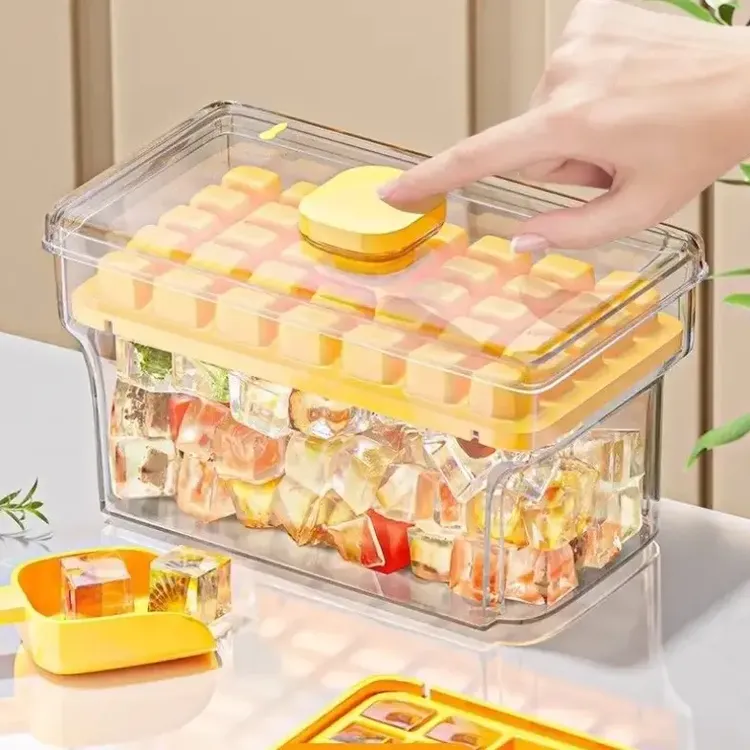 夏季大容量冻冰块神器一键按压制冰格储冰盒家用模具自制