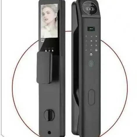 全自动指纹密码锁全铝材人脸识别掌纹远程开锁带视频监控家用门锁