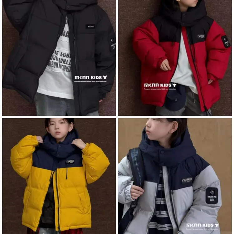 2025麦咔牛牛新国标90绒男女童冬季新款加厚保暖韩版防寒羽绒服