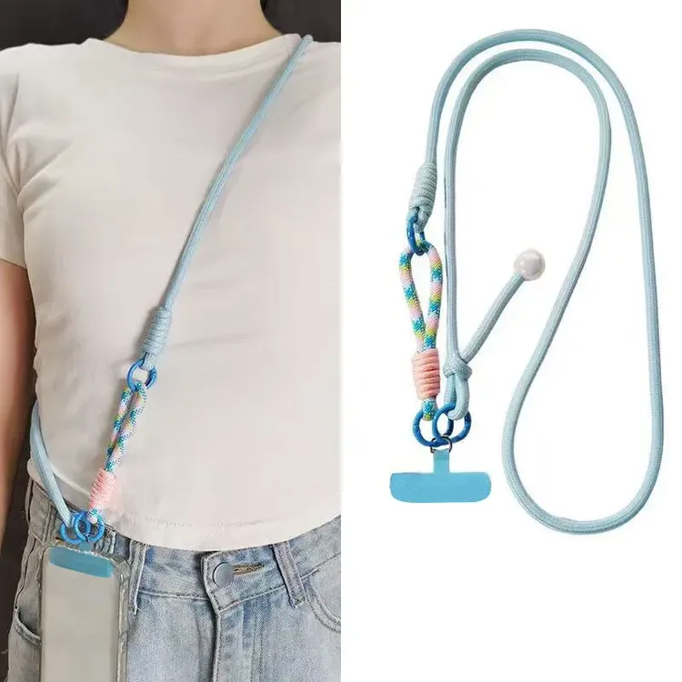 【三合一】可调节拆卸手机挂绳长款斜挎侧背带挂脖手腕带便携防丢