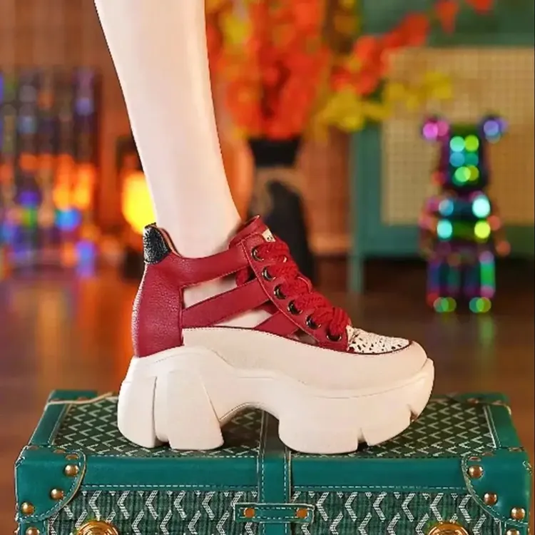 女鞋内增高包头凉鞋女夏季爆款厚底罗马时装运动坡跟镂空鞋女鞋子