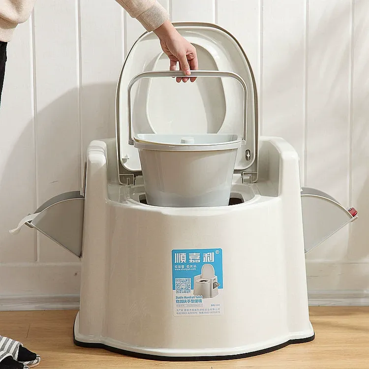 家用女孕妇便携式移动坐便器老人用护理马桶加厚防滑舒适痰盂尿桶