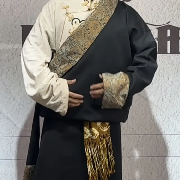 新款藏式男款藏袍时尚民族风服饰