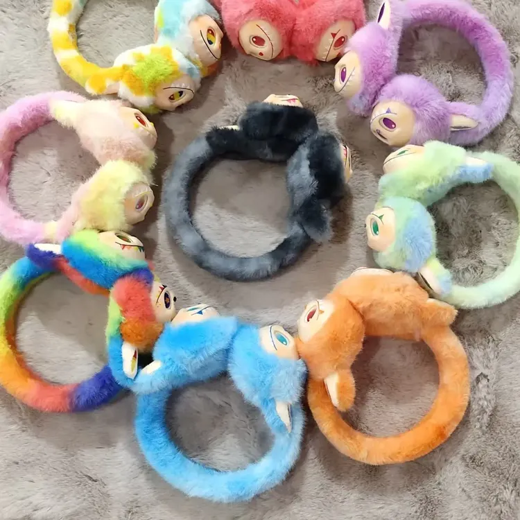 拉布布卡通可爱女孩毛绒耳罩学生防冻耳捂保护耳暖器防寒抗风冬季