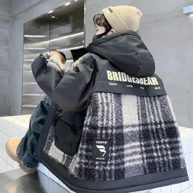 儿童装男童冬装加绒外套2025新款中大童秋冬款加厚冬季男孩毛毛衣