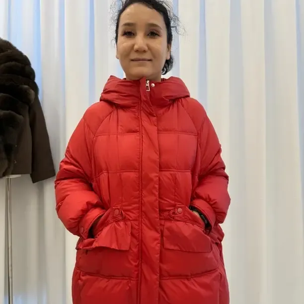 升级版加厚保暖宽松百搭含鸭绒女士连帽外套