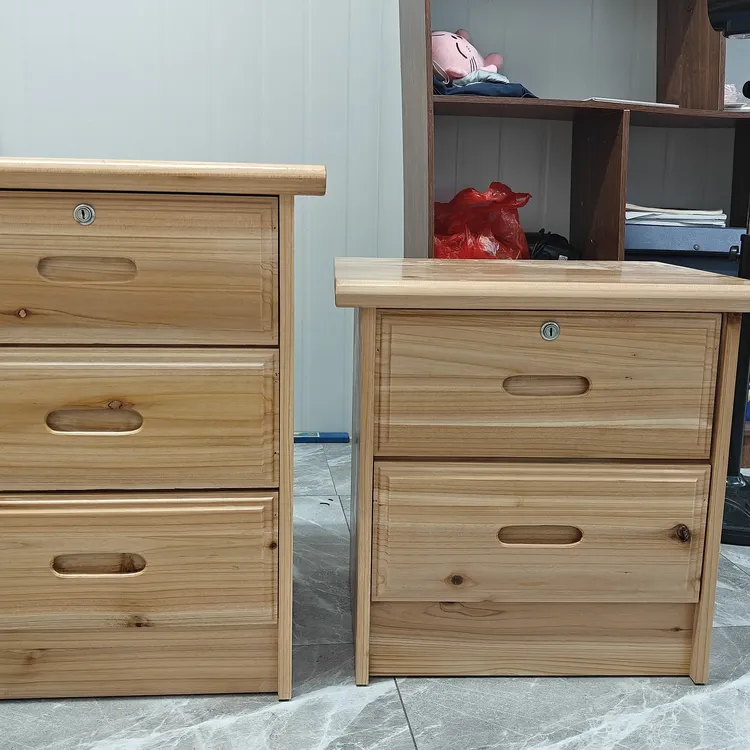 纯杉木中式实木床头柜简约储物置物抽屉柜
