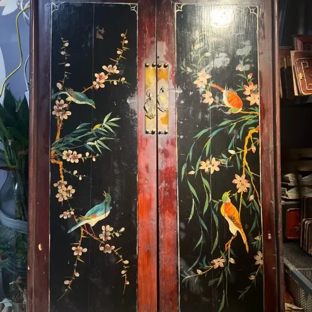 新中式国风实木玄关柜长55宽40高86cm储物用