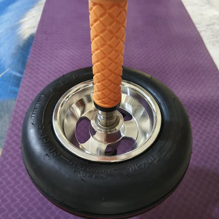 正新真空胎铝合金轮毂健腹轮直径23厘米轮宽8.5厘米健身锻炼