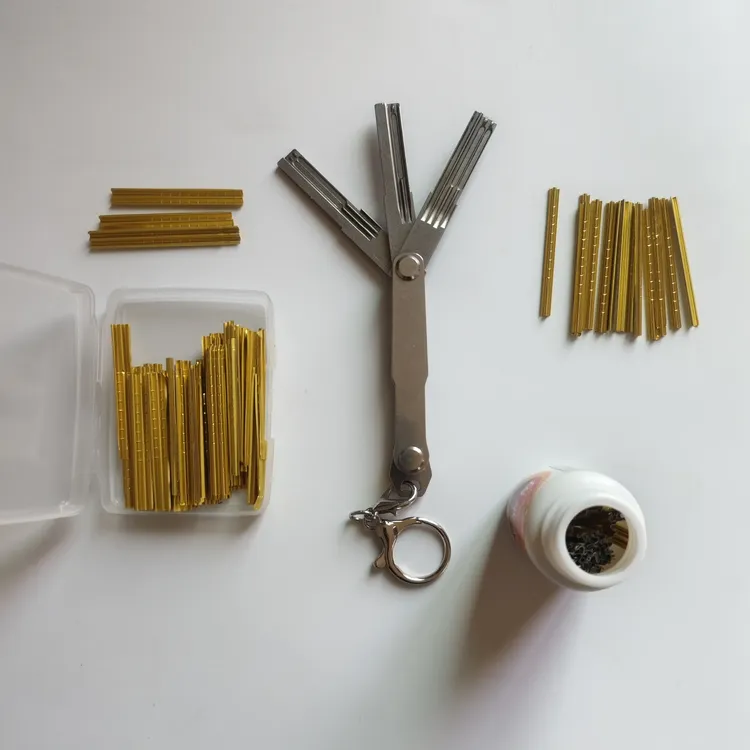 迷你折叠单排曲线双排曲线三槽四槽三合一维修配件五金工具送锡纸