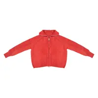 【懒姐专属】2024秋冬新款韩国东大门双拉链慵懒风羊毛针织衫