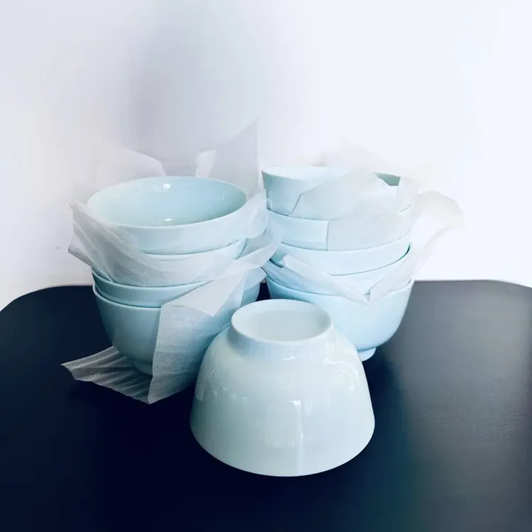 青玉系列4.5英寸家用轻奢10支装米饭碗