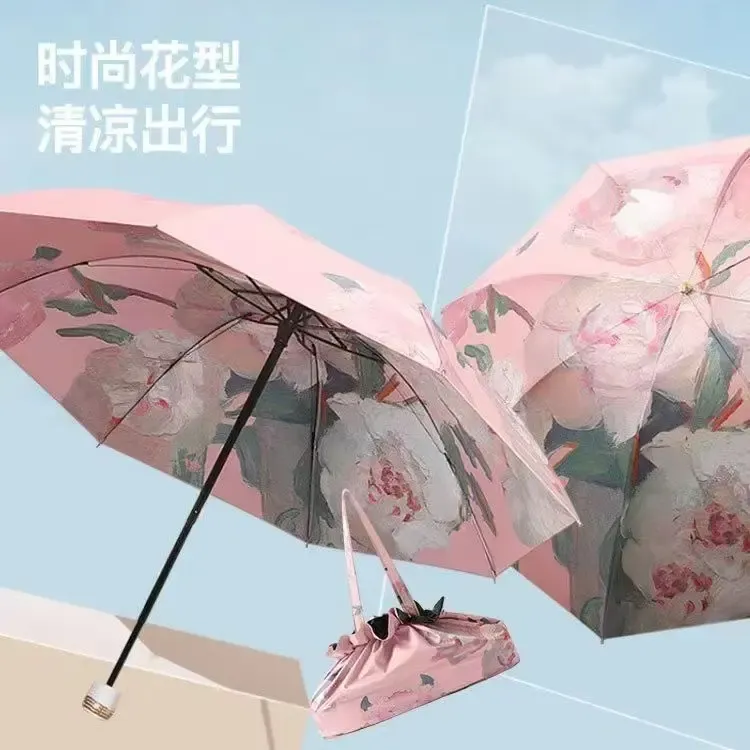 双层遮阳伞防晒防紫外线晴雨两用高颜值反向折叠伞晴雨伞学生xt